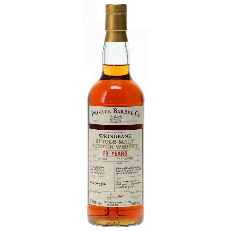 Springbank 23 Year Old Private Barrel