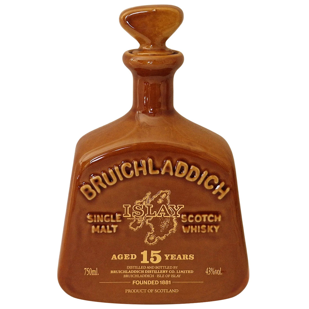Bruichladdich 15 Year Old Ceramic Decanter Scotch Whisky | Buy Online