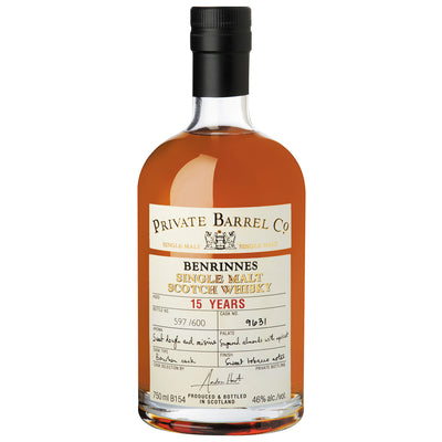 Benrinnes 15 Year Old Private Barrel Speyside Single Malt Scotch Whisky