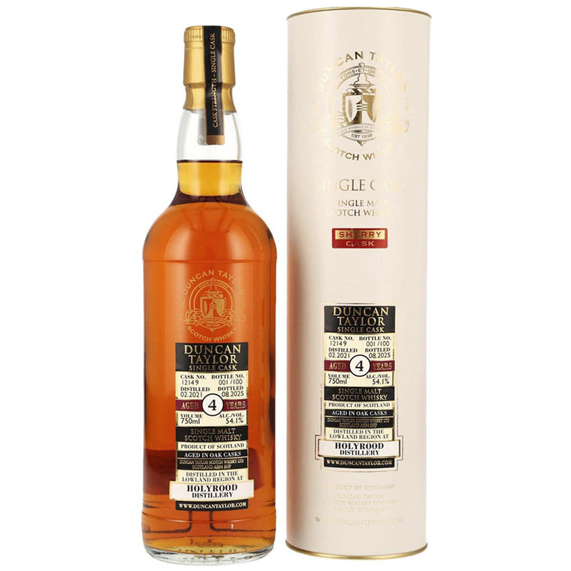 Holyrood 2021 Duncan Taylor Exclusive Lowland Single Malt Scotch Whisky with Tube