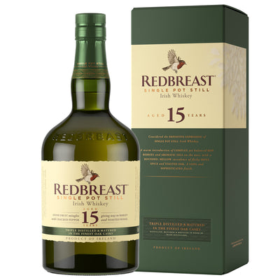 Redbreast 15 Year Old Single Pot Still Irish Whiskey with Box