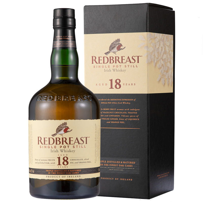 Redbreast 18 Year Old Single Pot Still Irish Whiskey with Box