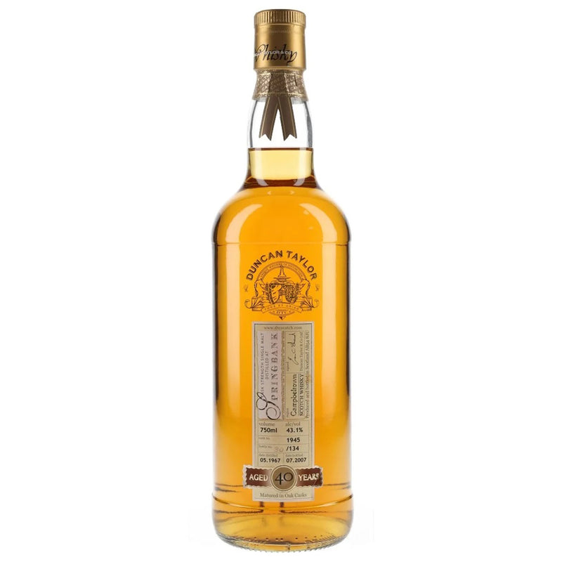 Springbank 40 Year Old Duncan Taylor