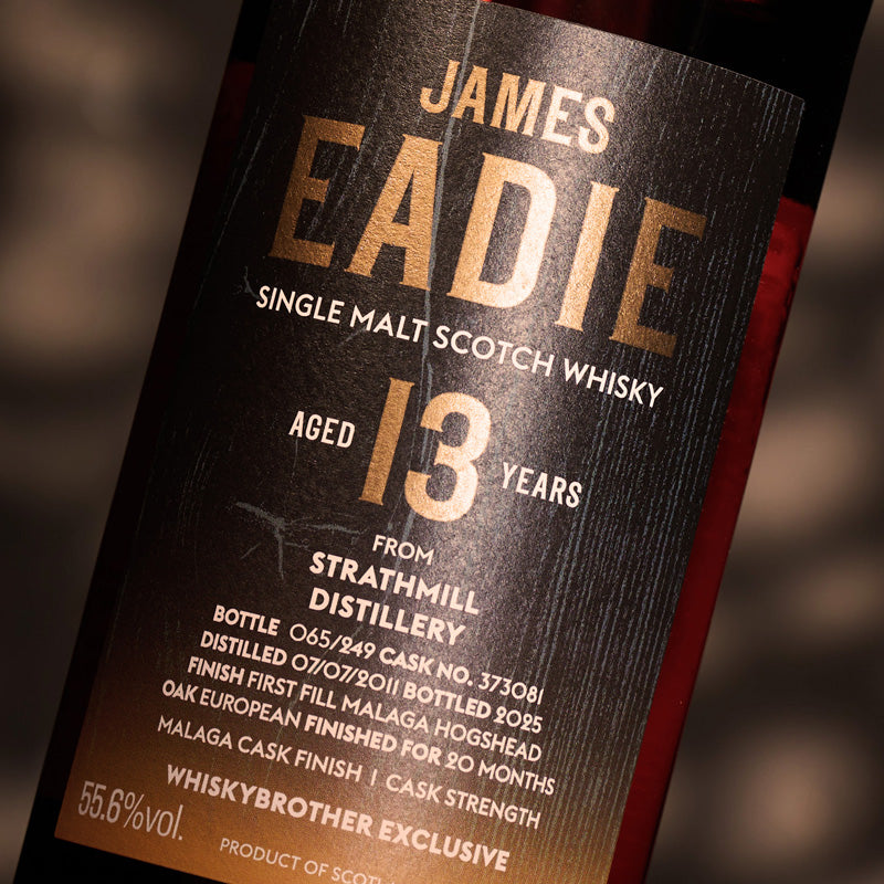 Strathmill 13 Year Old James Eadie Exclusive Single Cask Scotch Whisky Close-Up