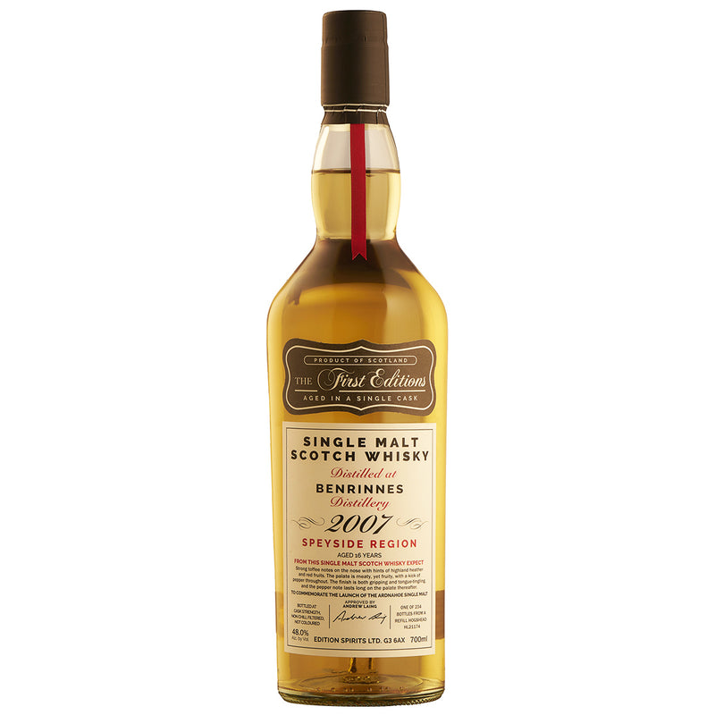 Benrinnes 16 Year Old First Editions Speyside Single Malt Scotch Whisky