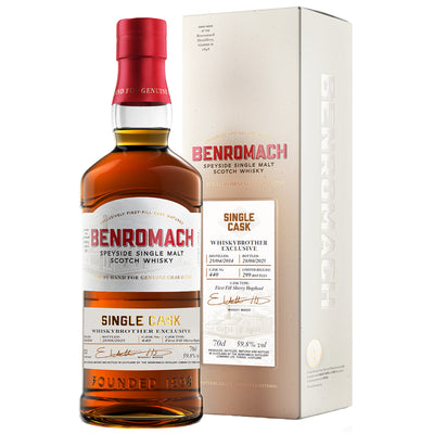 Benromach 2014 Single Cask Exclusive Speyside Single Malt Scotch Whisky with Box