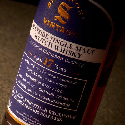 Glenlivet 17 Year Old Signatory Single Cask WhiskyBrother