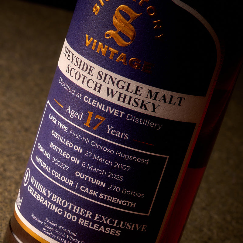Glenlivet 17 Year Old Signatory Single Cask WhiskyBrother