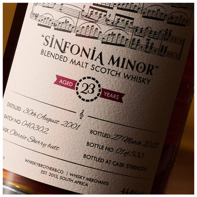 Sinfonia Minor 23 Year Old WhiskyBrother Blended Malt Scotch