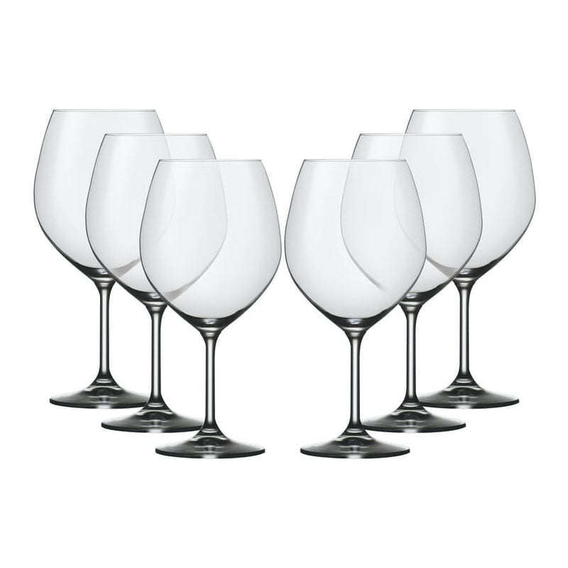 Bohemia Harmony Burgundy Glass 6 Pack