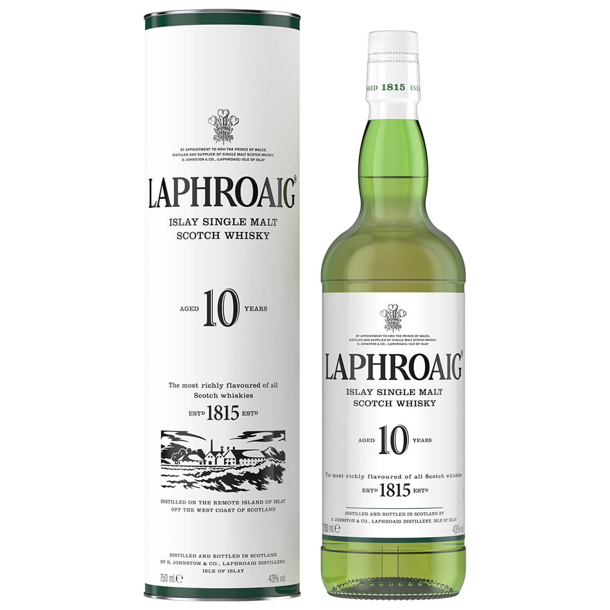 Laphroaig 10 Year Old Scotch Whiskey 750ml