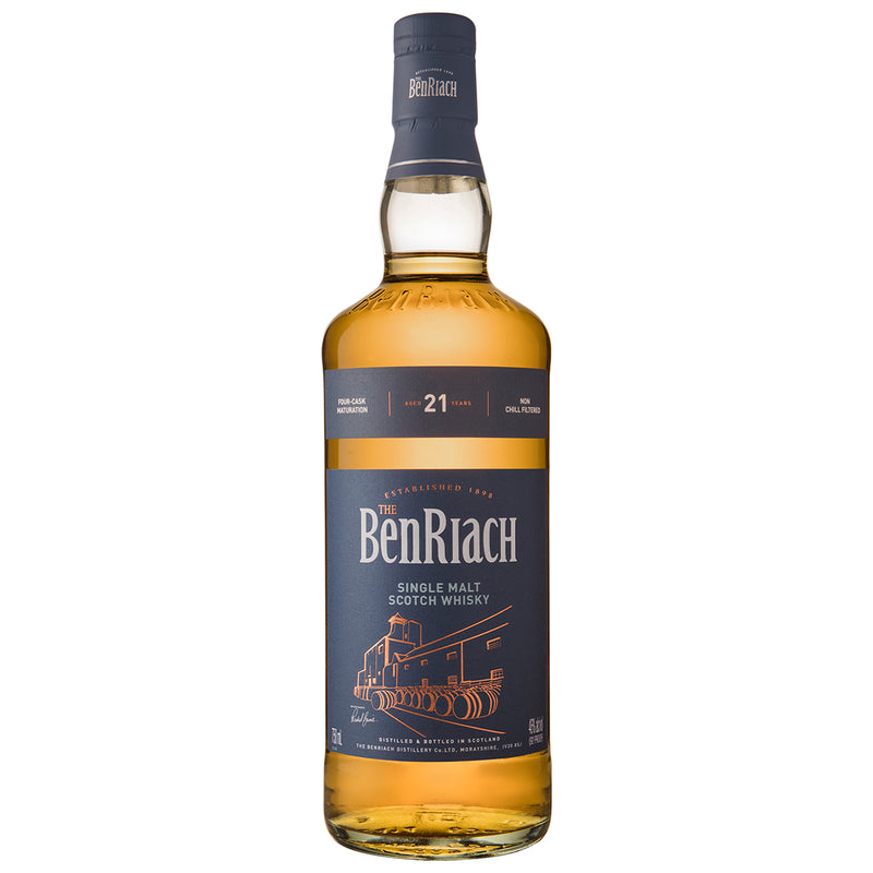 BenRiach 21 Year Old Speyside Single Malt Scotch Whisky