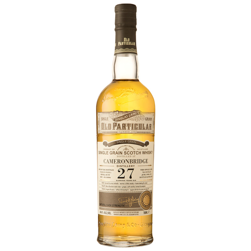 Cameronbridge 27yo Old Particular Single Grain Scotch Whisky