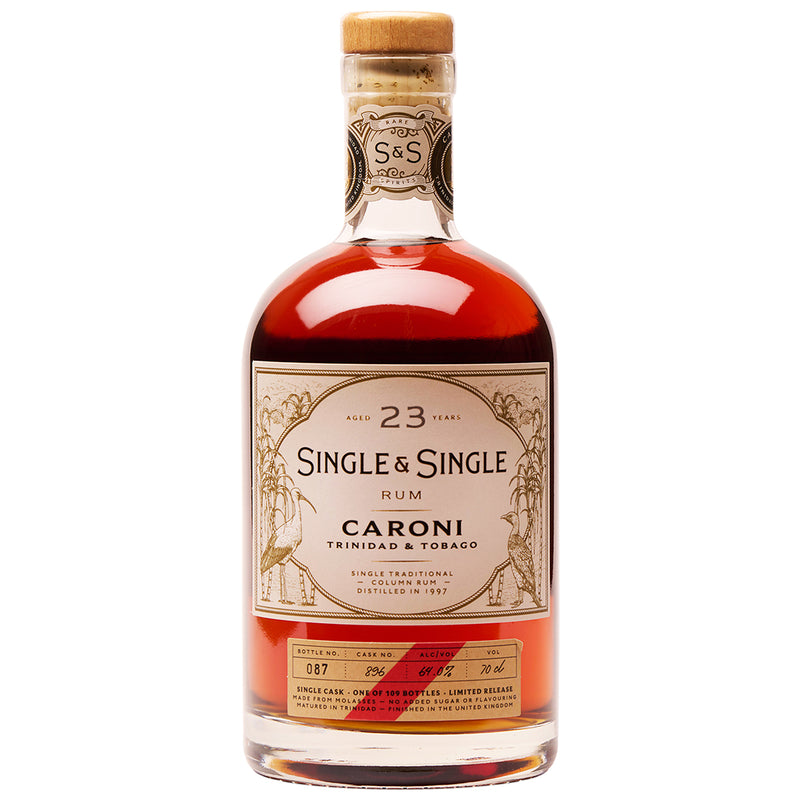 Caroni 23 Year Old Rum Single and Single