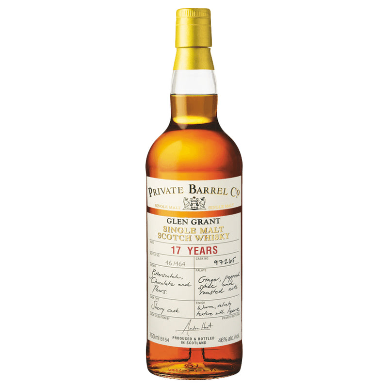 Glen Grant 17 Year Old Private Barrel Speyside Single Malt Scotch Whisky