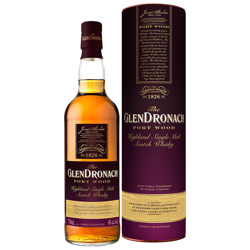 GlenDronach Port Wood Highlands Single Malt Scotch Whisky