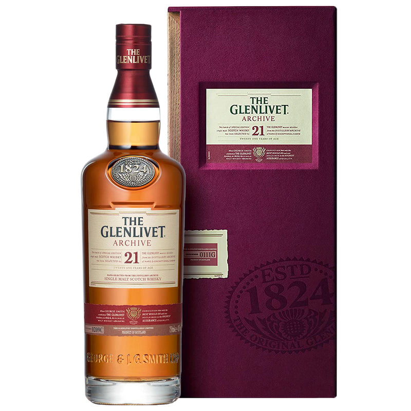 Glenlivet 21 Year Old Archive Speyside Single Malt Scotch Whisky