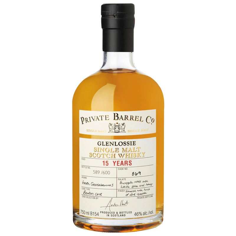 Glenlossie 15 Year Old Private Barrel Single Malt Scotch Whisky