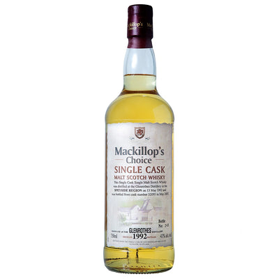 Glenrothes 1992 Mackillop's Choice Speyside Single Malt Scotch Whisky