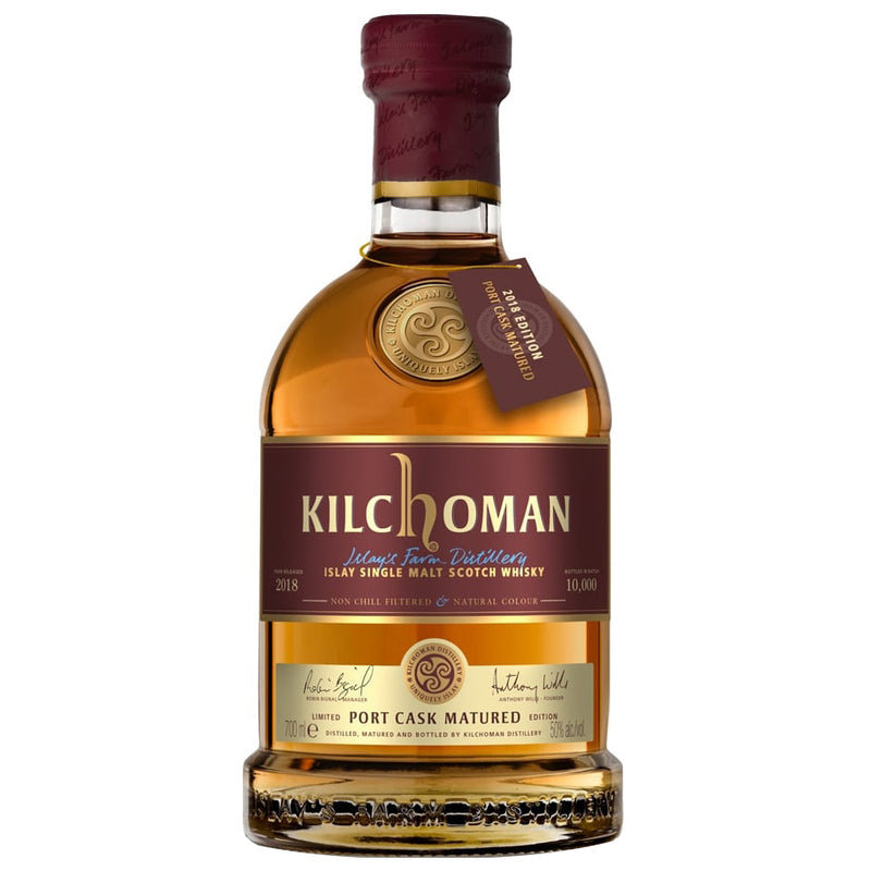 Kilchoman Port Cask Matured 2018 Islay Single Malt Scotch Whisky