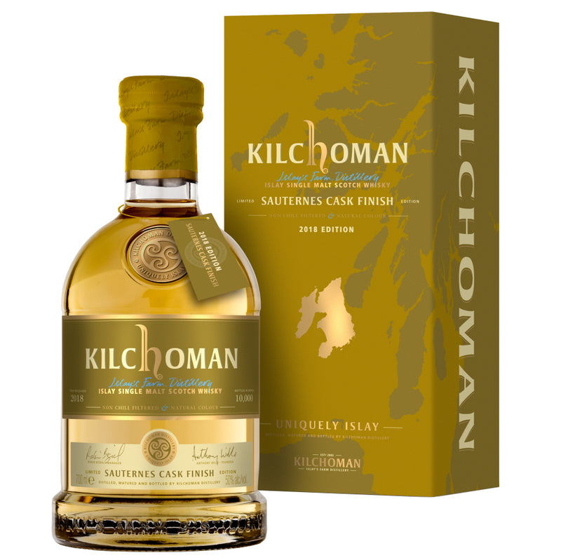 Kilchoman Sauternes Cask Finish Islay Single Malt Scotch Whisky