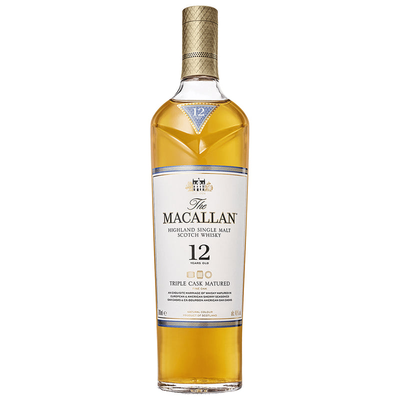 The Macallan 12yo Triple Cask Speyside Single Malt Scotch Whisky