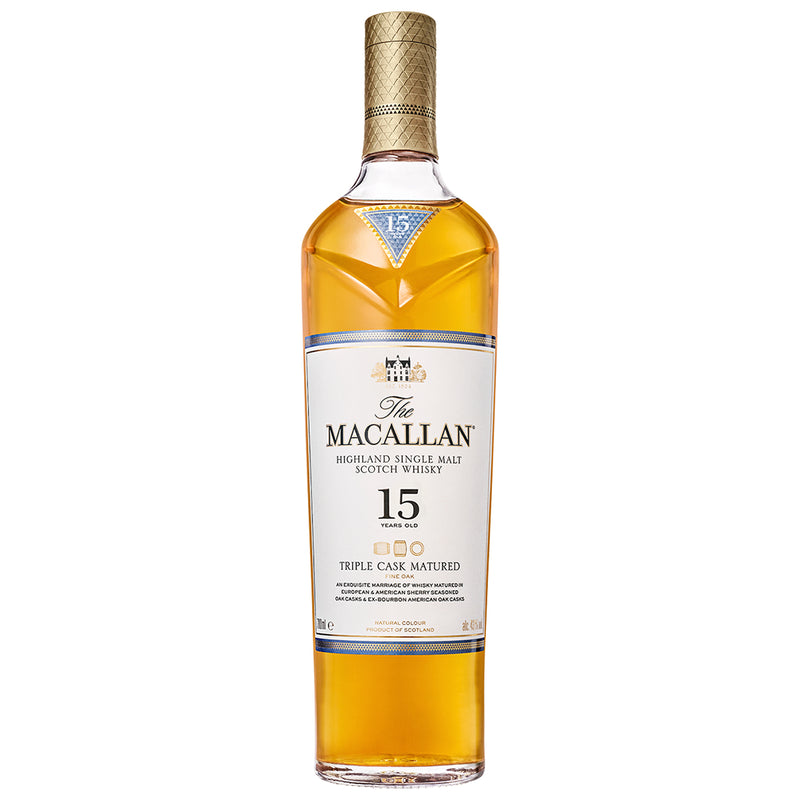 Macallan 15yo Triple Cask Speyside Single Malt Scotch Whisky