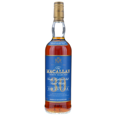 Macallan 30yo Sherry Oak 1990s Speyside Single Malt Scotch Whisky