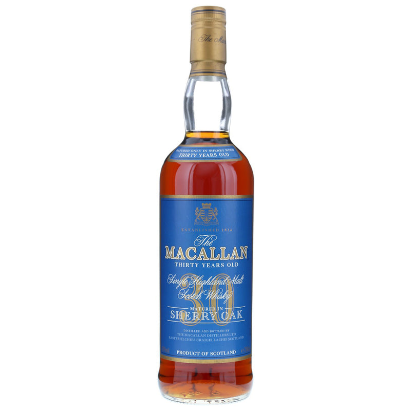 Macallan 30yo Sherry Oak 1990s Speyside Single Malt Scotch Whisky