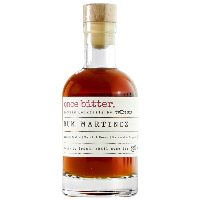 Once Bitter Rum Martinez Cocktail