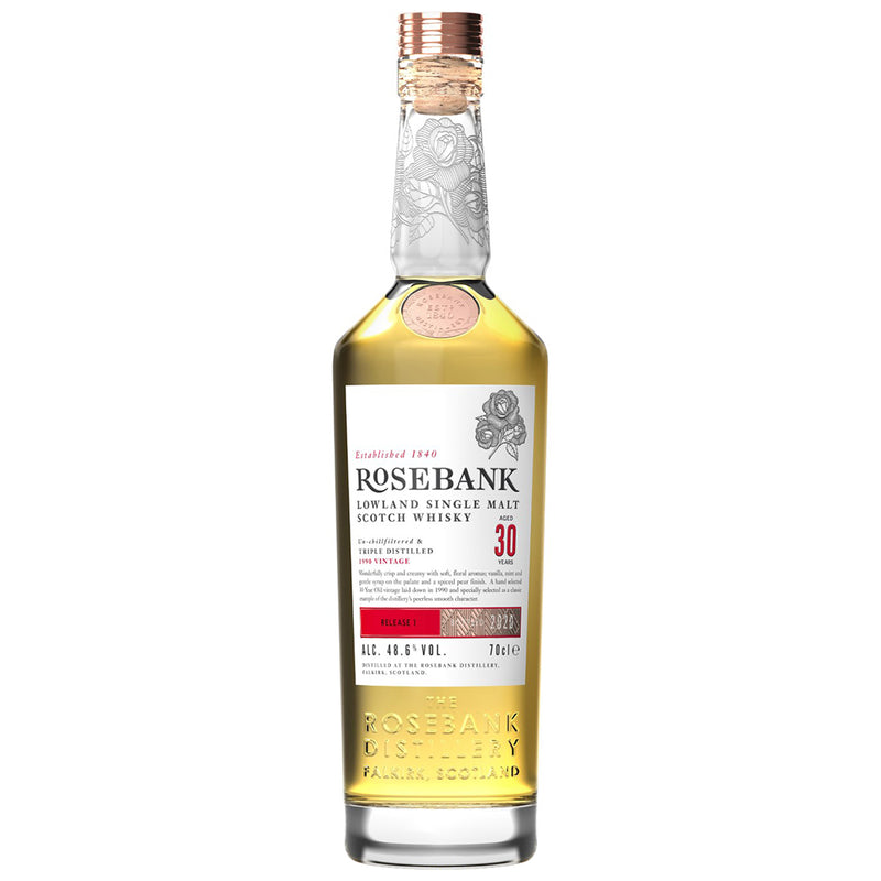 Rosebank 30yo Lowlands Single Malt Scotch Whisky