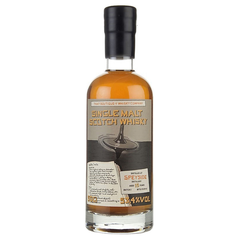 Speyside 15yo Boutiquey Single Malt Scotch Whisky