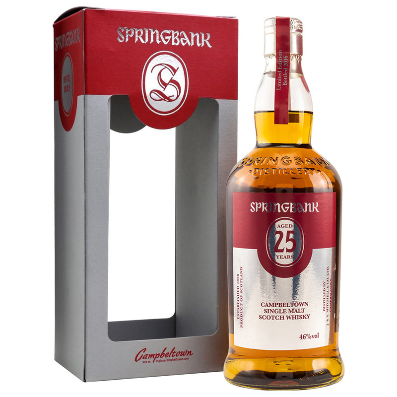 Springbank 25yo 2016 Release Campbeltown Single Malt Scotch Whisky