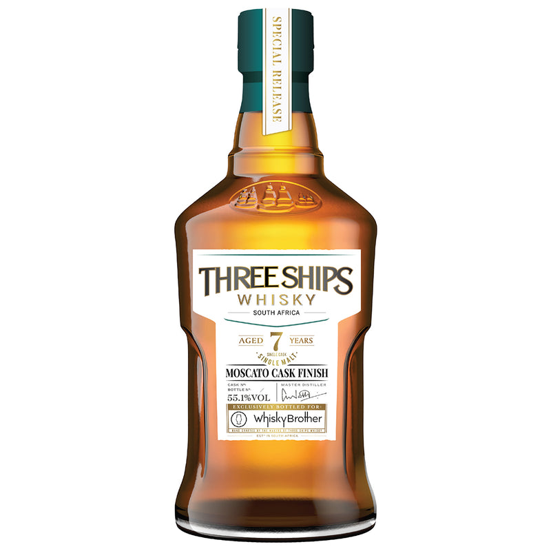 Three Ships 7yo Moscato Finish WhiskyBrother Exclusive Single Malt South African Whisky